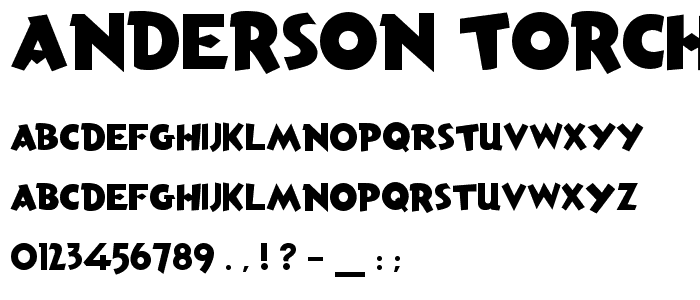 Anderson Torchy The Battery Boy font